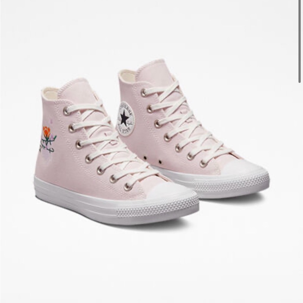 Converse Chuck Taylor All Star High Top Crystal Energy Amethyst embroidered rose - Picture 9 of 10
